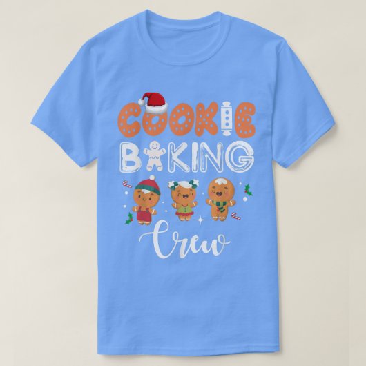 Cookie Baking Crech-kerstteam T-shirt (Design voorkant)
