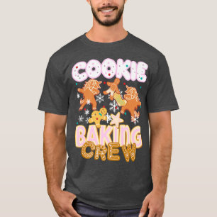 Cookie Baking Crew Authentic Kerstbaker Team T-shirt