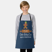 Cookie Baking Crew Blue Christmas Schort (Gedragen)