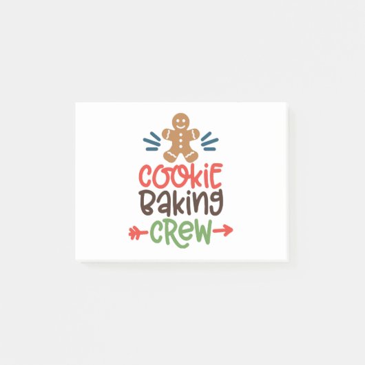 Cookie baking crew christmas  post-it® notes (Voorkant)