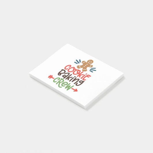 Cookie baking crew christmas  post-it® notes (Schuin)