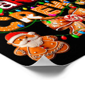 Cookie Baking Crew Cooking Coquette Bow Xmas Ginge Poster (Hoek)