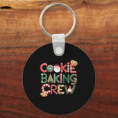 Cookie Baking Crew Family Christmas Gingerbread Te Sleutelhanger (Voorkant)