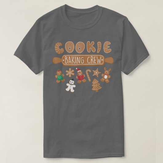 Cookie Baking Crew Funny Kerstontbijt Coo T-shirt (Design voorkant)