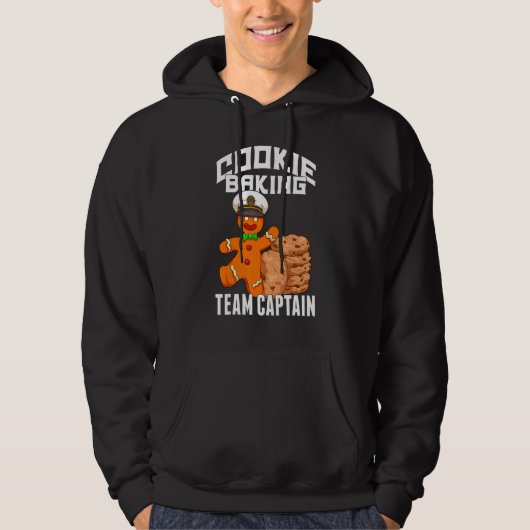 Cookie Baking Crew   Gingerbread Baking Team Capta Hoodie (Voorkant)