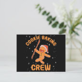 Cookie Baking Crew Gingerbrood Koekkerst Briefkaart (Staand voorkant)