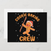 Cookie Baking Crew Gingerbrood Koekkerst Briefkaart (Voorkant / Achterkant)