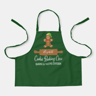 Cookie Baking Crew Green Kerstmis Schort