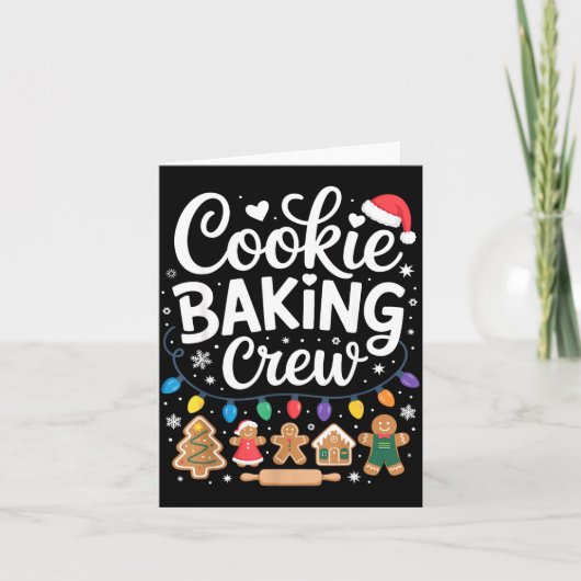 Cookie Baking Crew Holiday Squad Gingerbread Chris Kaart (Voorkant)