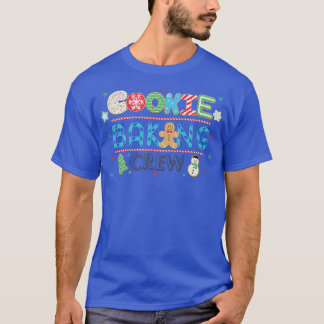 Cookie Baking Crew-kerstcadeau T-shirt voor vrouwe