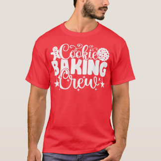 Cookie Baking Crew Kerstmis 2022 Funny Pajama Fam T-shirt