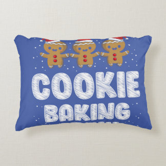 Cookie Baking Crew Shirt kerstfamilie Gingerbr Accent Kussen