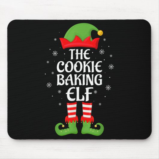 Cookie Baking Elf Xmas Family Matching Elf Squad C Muismat (Voorkant)