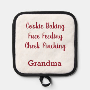 Cookie Baking Face Feeding Cheek Pinching Grandma Pannenlap