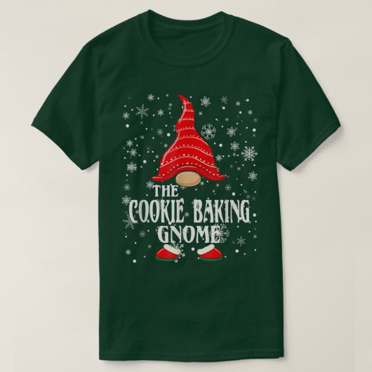 Cookie Baking Gnome Matching Family Group Chri T-shirt (Design voorkant)