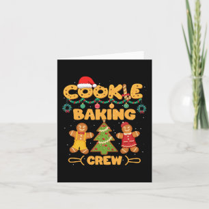 Cookie Baking Team Crew Xmas Familie Matching Grou Kaart