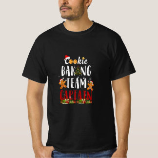 Cookie Baking Team Kapitein Gingerbrood Kerstmis F T-shirt