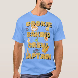 Cookie Baking Team Kapitein Tester Cute Family Mat T-shirt