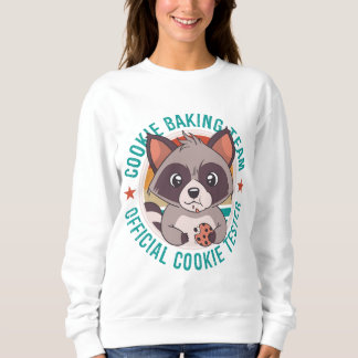 Cookie Baking Team Officiële Cookie Tester Raccoon Trui