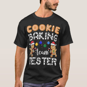 Cookie Baking Team Tester Gingerbrood Funny Christ T-shirt