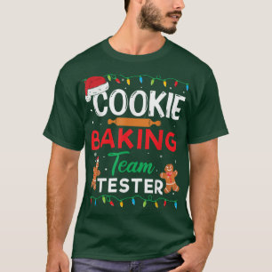 Cookie Baking Team Tester Gingerbrood Funny Christ T-shirt