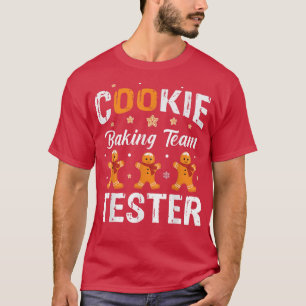 Cookie Baking Team Tester Kerstmis 1127 T-shirt