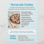 Cookie Bakkerij Menu Flyer Sjabloon (Achterkant)