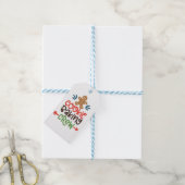 Cookie bakploeg kerst cadeaulabel (Met Touw)