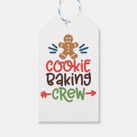 Cookie bakploeg kerst cadeaulabel (Voorkant)