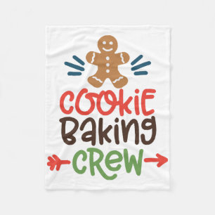 Cookie bakploeg kerst fleece deken