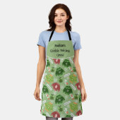 Cookie Bakploeg Kerst Patroon Aangepast Schort (Gedragen)
