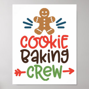 Cookie bakploeg kerst poster
