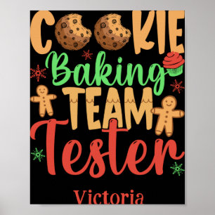 Cookie Bakteam Testernaam Vakantie Peuter T S Poster