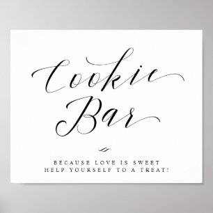 Cookie Bar Chic Vrijgezellenfeest of Weddenschap Poster