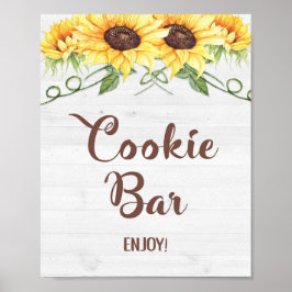 COOKIE BAR Sunflower Shower of partijsymbool Poster