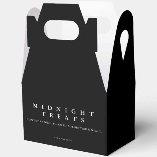 Cookie Box - Midnight Treats, Zwart Bedankdoosjes (Open)