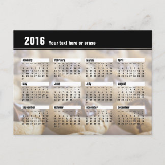 Cookie Calendar Postcard 2016 Briefkaart