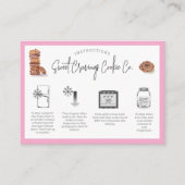Cookie Care Instructional Visitekaartje (Voorkant)