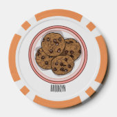 Cookie cartoon afbeelding chocolade chip (Achterkant)