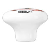 Cookie cartoon afbeelding chocolade chip keramische knop (Zijkant)