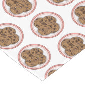 Cookie cartoon afbeelding chocolade chip korte tafelloper (Hoek)