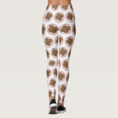 Cookie cartoon afbeelding chocolade chip leggings (Achterkant)