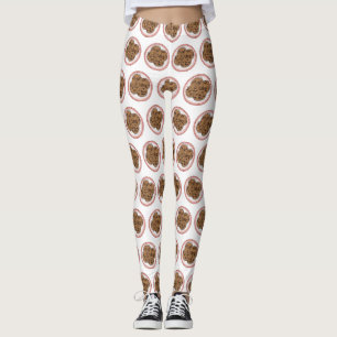 Cookie cartoon afbeelding chocolade chip leggings