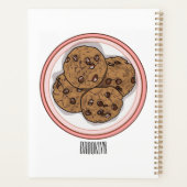 Cookie cartoon afbeelding chocolade chip planner (Achterkant)
