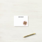 Cookie cartoon afbeelding chocolade chip post-it® notes (Op bureau)