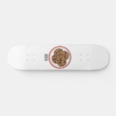 Cookie cartoon afbeelding chocolade chip skateboard (Horizontaal)