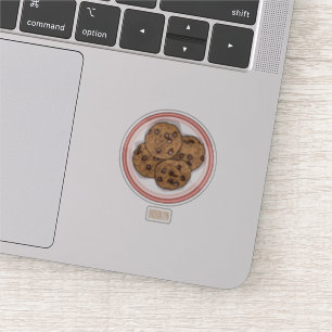 Cookie cartoon afbeelding chocolade chip sticker