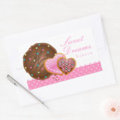 Cookie Chocolade Donut Bakkerij Sticker Icing Stip (Envelop)