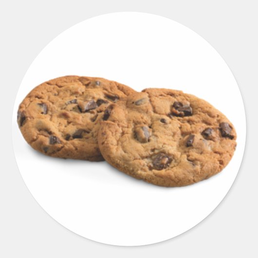 Cookie Chocolate Classic Ronde Sticker (Voorkant)