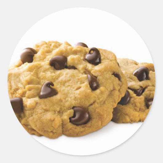  Cookie Chocolate  Ronde Sticker (Voorkant)